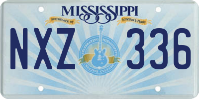 MS license plate NXZ336