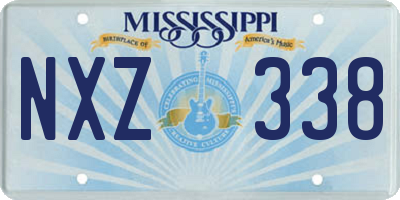 MS license plate NXZ338