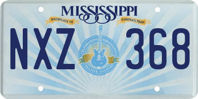 MS license plate NXZ368