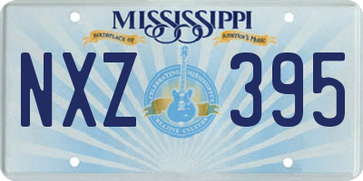 MS license plate NXZ395