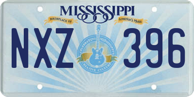 MS license plate NXZ396