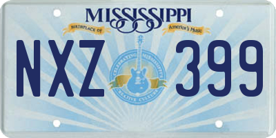 MS license plate NXZ399