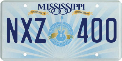 MS license plate NXZ400