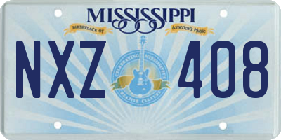 MS license plate NXZ408