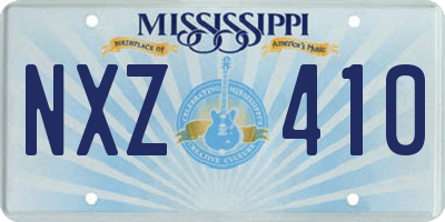 MS license plate NXZ410
