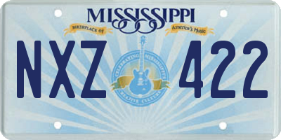 MS license plate NXZ422