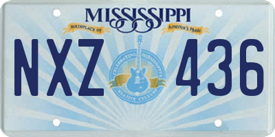 MS license plate NXZ436