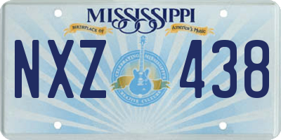 MS license plate NXZ438