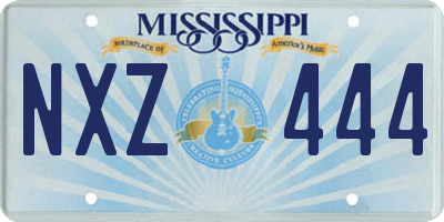 MS license plate NXZ444