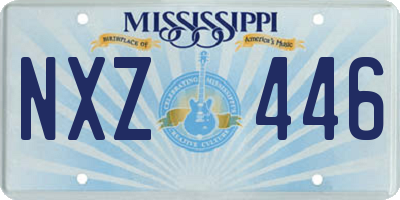 MS license plate NXZ446