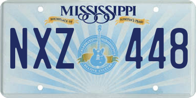 MS license plate NXZ448