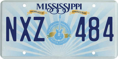 MS license plate NXZ484