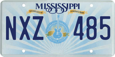 MS license plate NXZ485