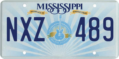MS license plate NXZ489