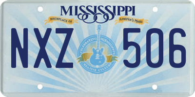 MS license plate NXZ506
