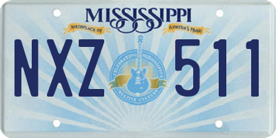 MS license plate NXZ511