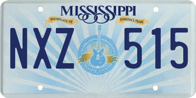 MS license plate NXZ515