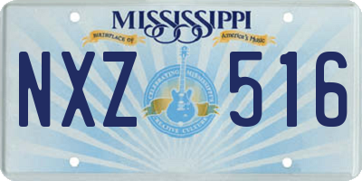 MS license plate NXZ516