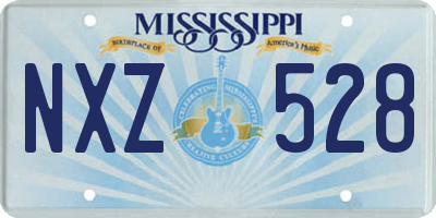 MS license plate NXZ528
