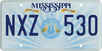 MS license plate NXZ530