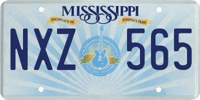 MS license plate NXZ565