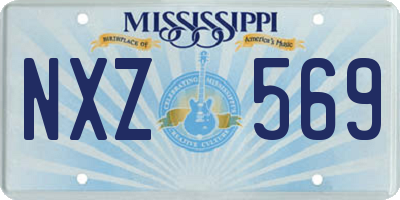 MS license plate NXZ569