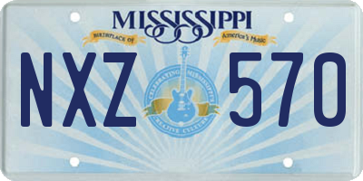 MS license plate NXZ570