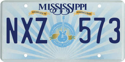 MS license plate NXZ573