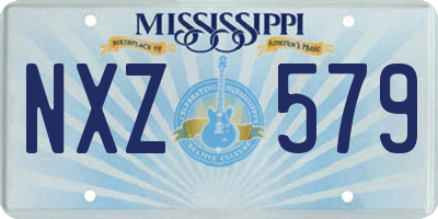MS license plate NXZ579