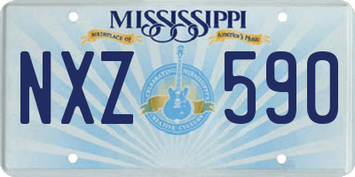 MS license plate NXZ590