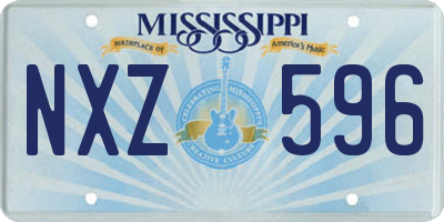 MS license plate NXZ596