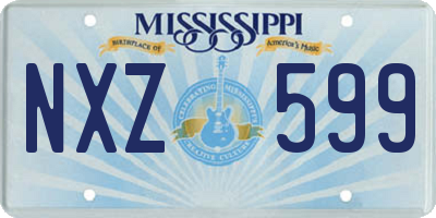 MS license plate NXZ599