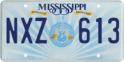 MS license plate NXZ613