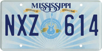 MS license plate NXZ614