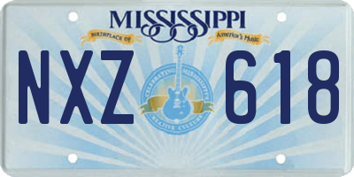MS license plate NXZ618
