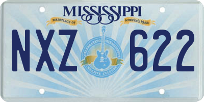 MS license plate NXZ622