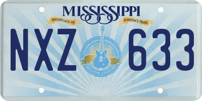 MS license plate NXZ633