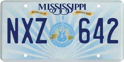 MS license plate NXZ642