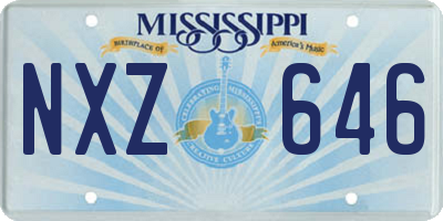 MS license plate NXZ646