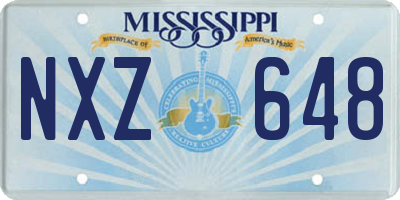 MS license plate NXZ648