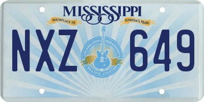 MS license plate NXZ649