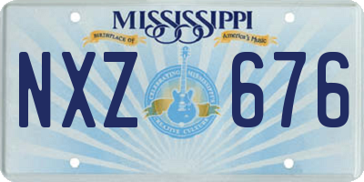 MS license plate NXZ676