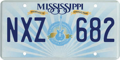 MS license plate NXZ682