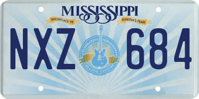 MS license plate NXZ684