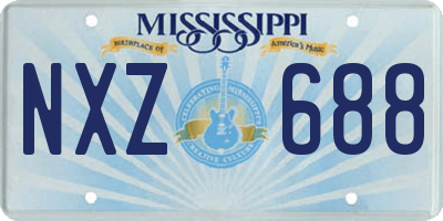 MS license plate NXZ688