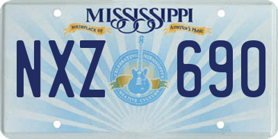MS license plate NXZ690