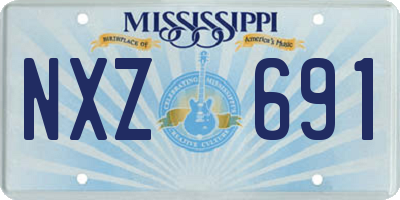 MS license plate NXZ691