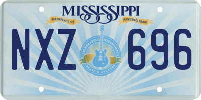 MS license plate NXZ696