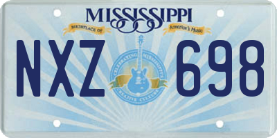 MS license plate NXZ698