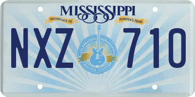 MS license plate NXZ710